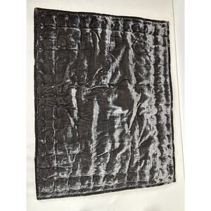 Martha Stewart‎ Collection Tufted Velvet Quilted Standard Sham Gray